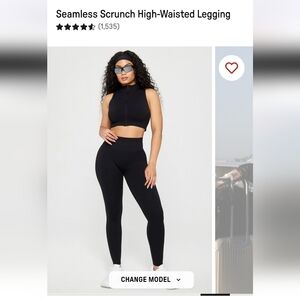 Seamless Scrunch High-Waisted Legging